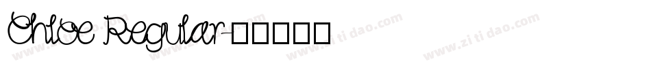 Chloe Regular字体转换